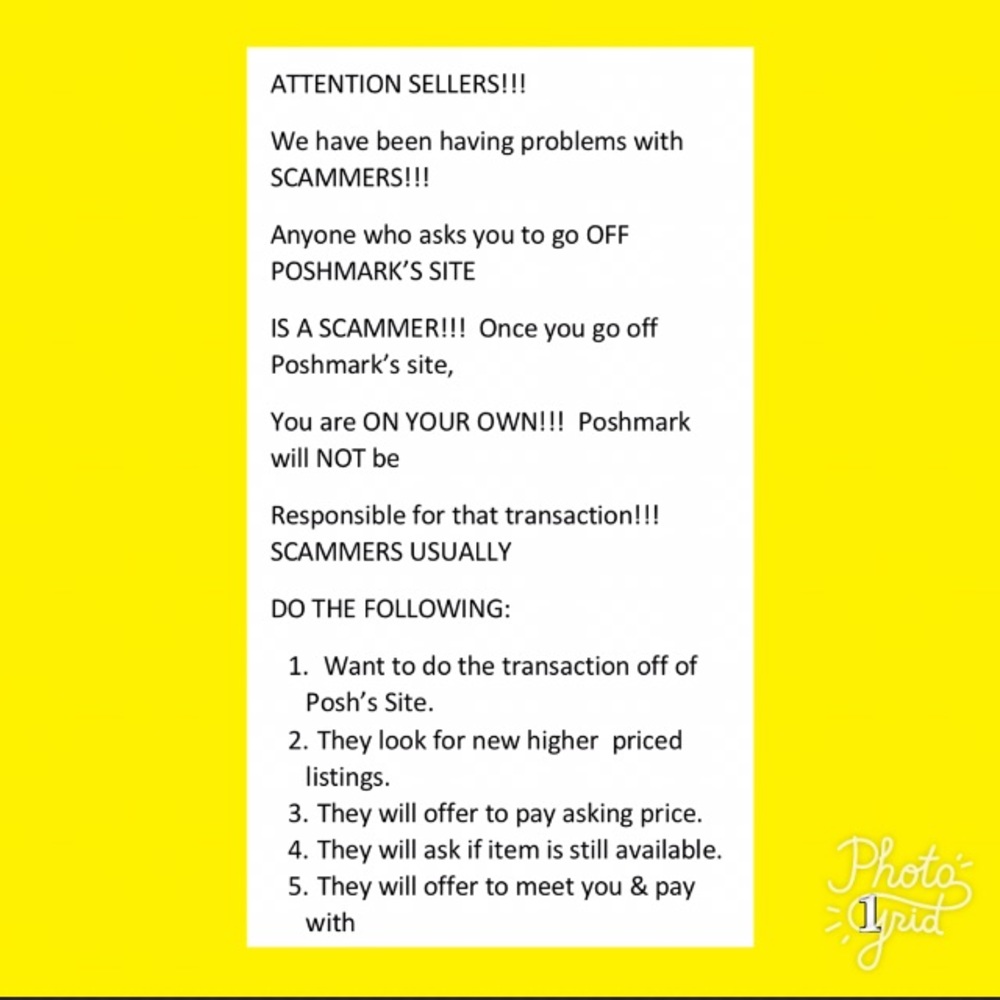 POSH SELLER'S BEWARE!!! •SCAMMER!• - Picture 3 of 8