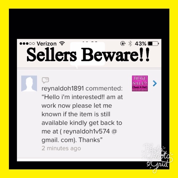 POSH SELLER'S BEWARE!!! •SCAMMER!• - Picture 2 of 8
