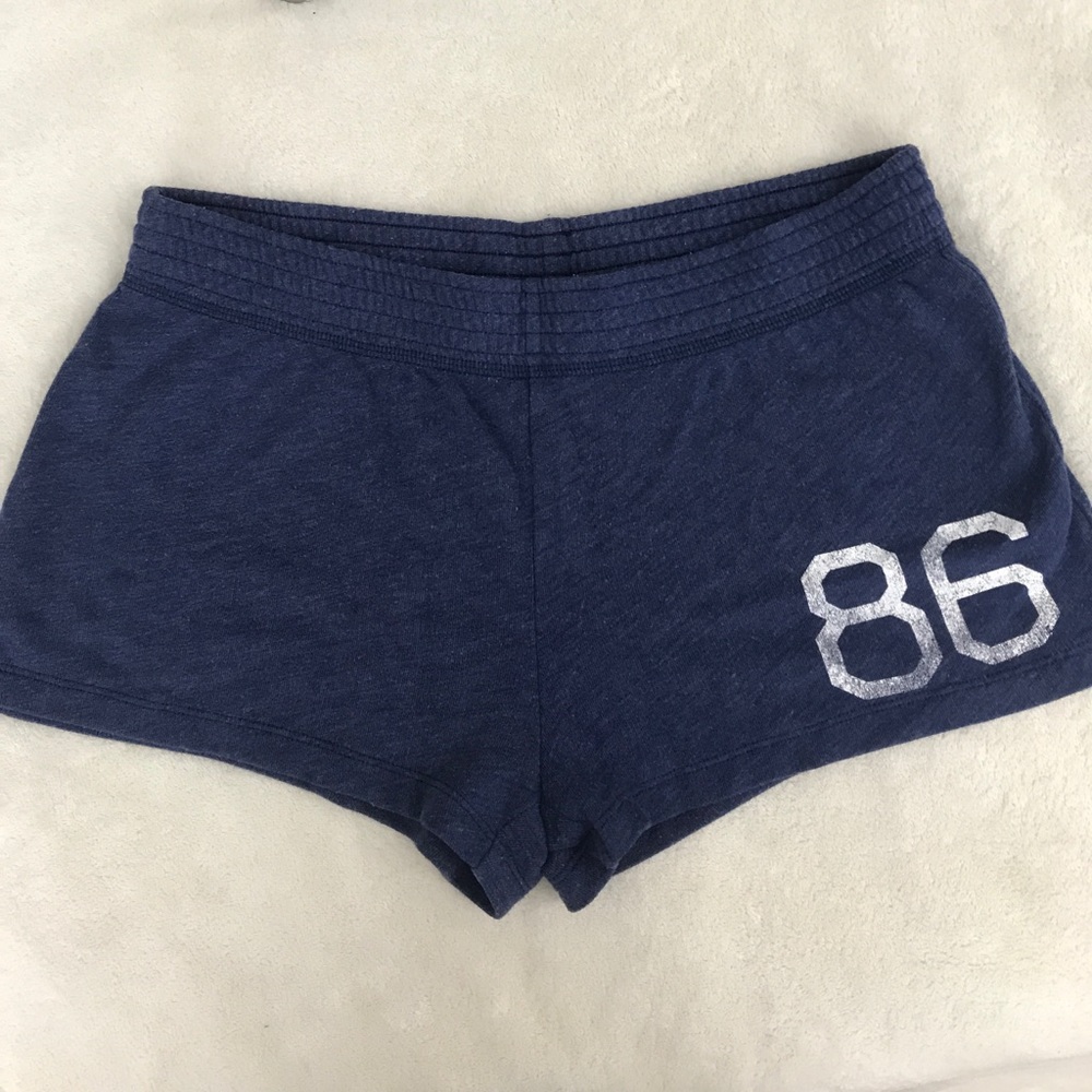 VS PINK 86 Navy Blue Pajama Sweat Shorts, Small