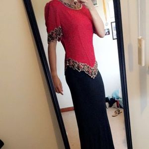 Laurence Kazar beaded blouse