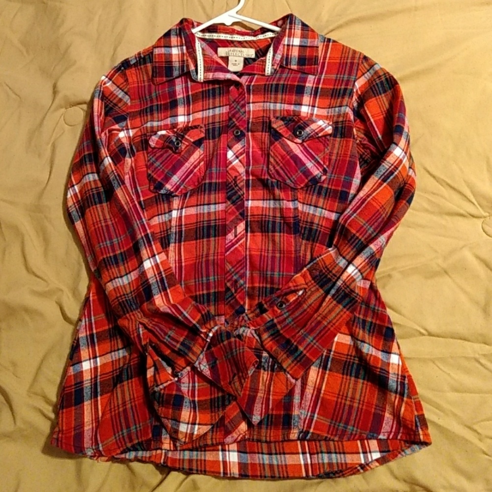 Plaid button down