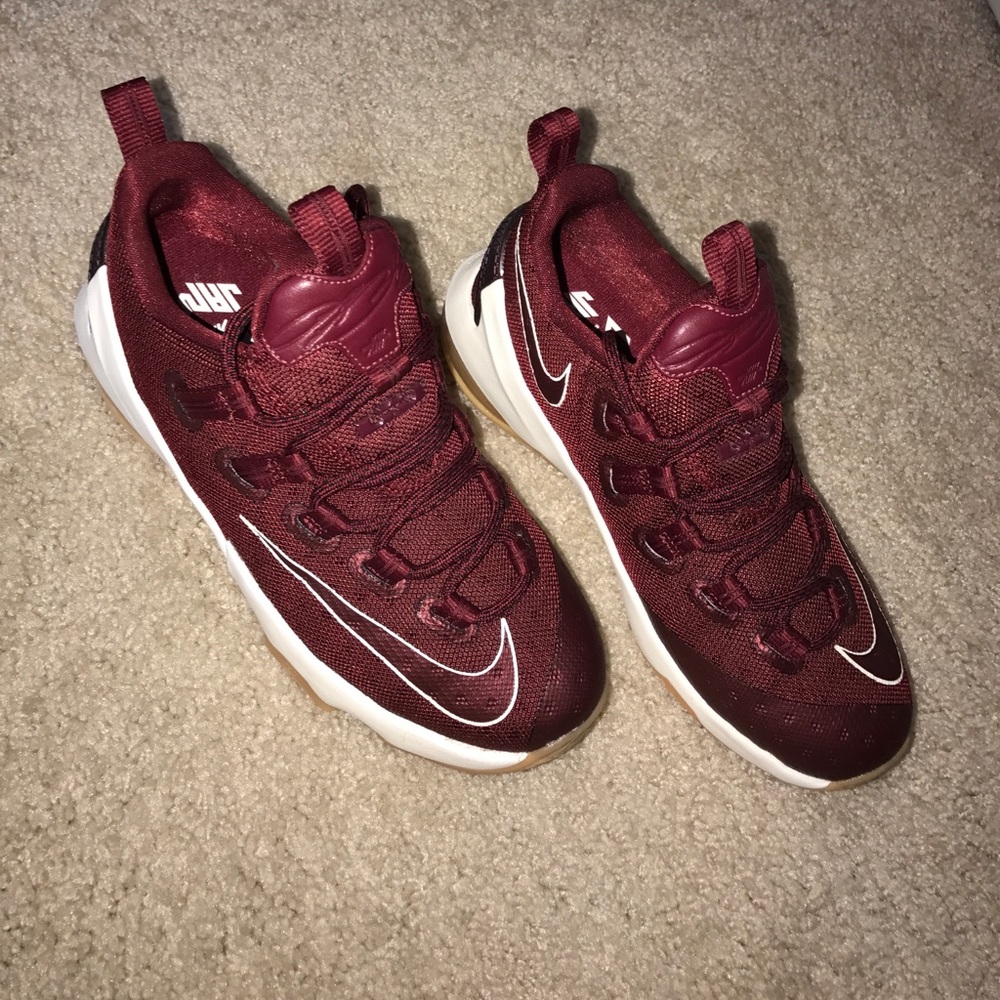Burgundy + White Lebron 8