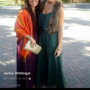 Dark Green BCBG maxi gown