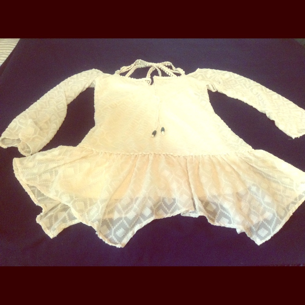 Cream blouse