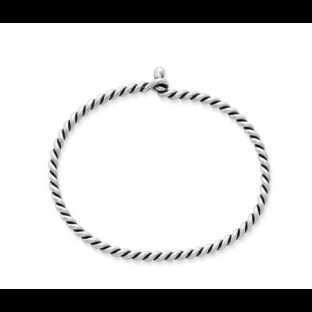 James Avery Twisted Wire Hook-On Bracelet - Silver