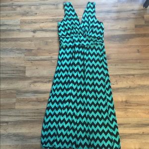 Chevron maxi dress size 2X