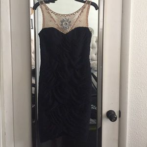 Navy blue elegant dress