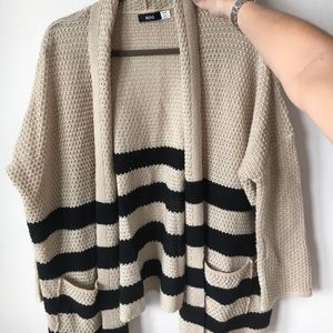 BDG striped sweater cardigan