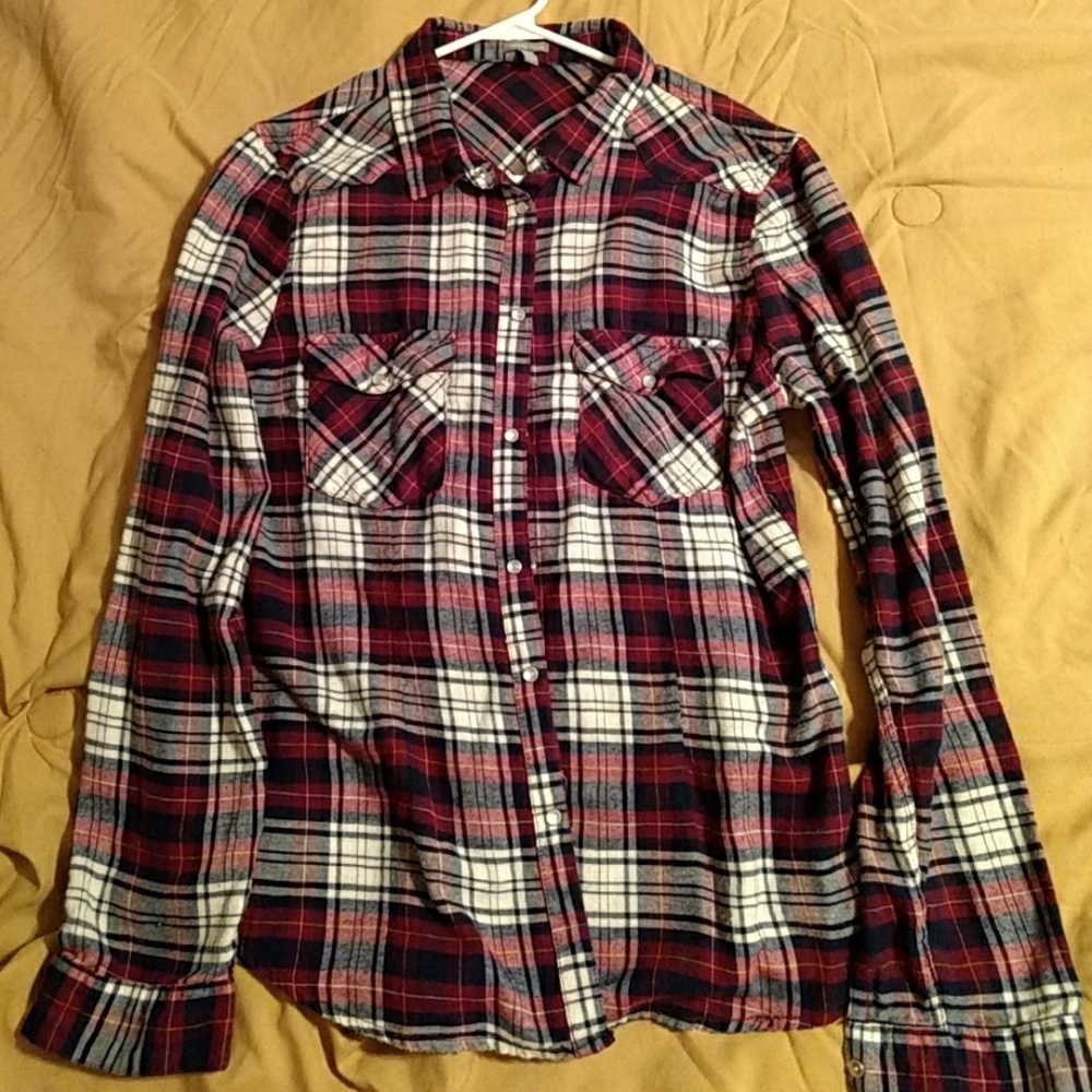 Plaid button down
