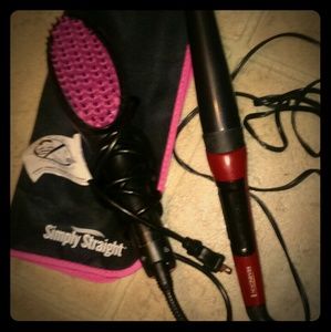 Wand Curler and simply straight brush