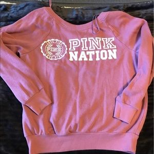 Pink Nation mauve sweater