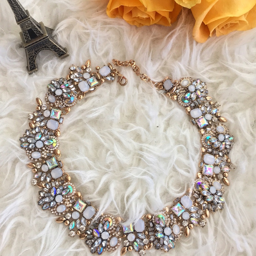 Rhinestone statement necklace