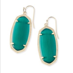 Kendra Scott Emerald Green Elle Earrings
