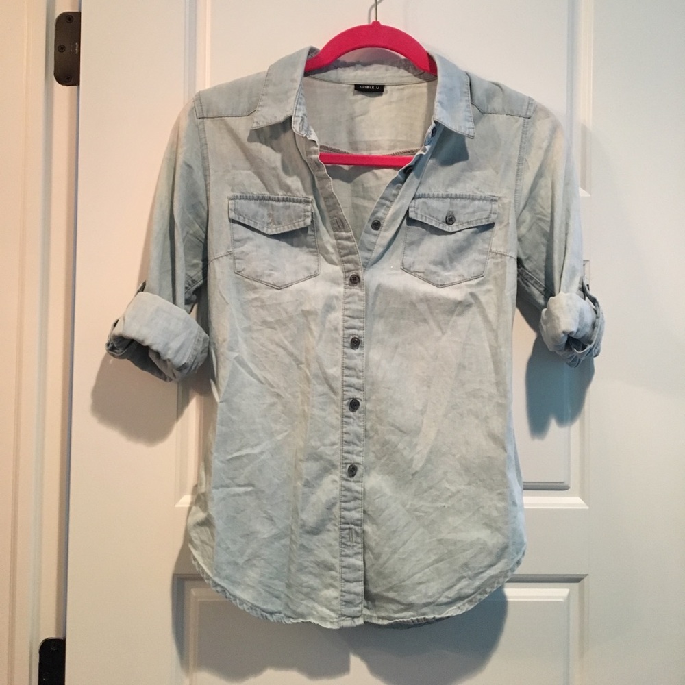 Women's button down denim shirt