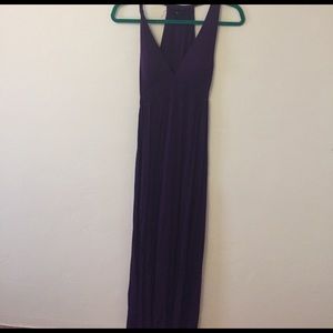 Purple maxi dress
