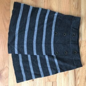 Ann Taylor Loft A-Line Striped Skirt