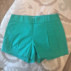 Mid rise sea foam green j crew shorts