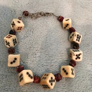 Handmade dice bracelet