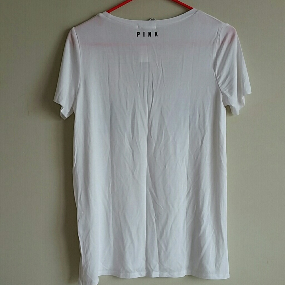 SIZE L PINK VICTORIA'S SECRET SUPER SOFT TEE - Picture 4 of 4