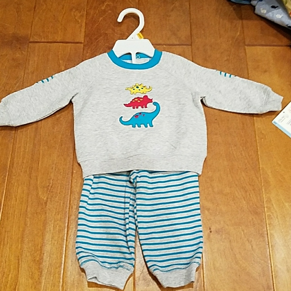 2 pc dino sweatsuit