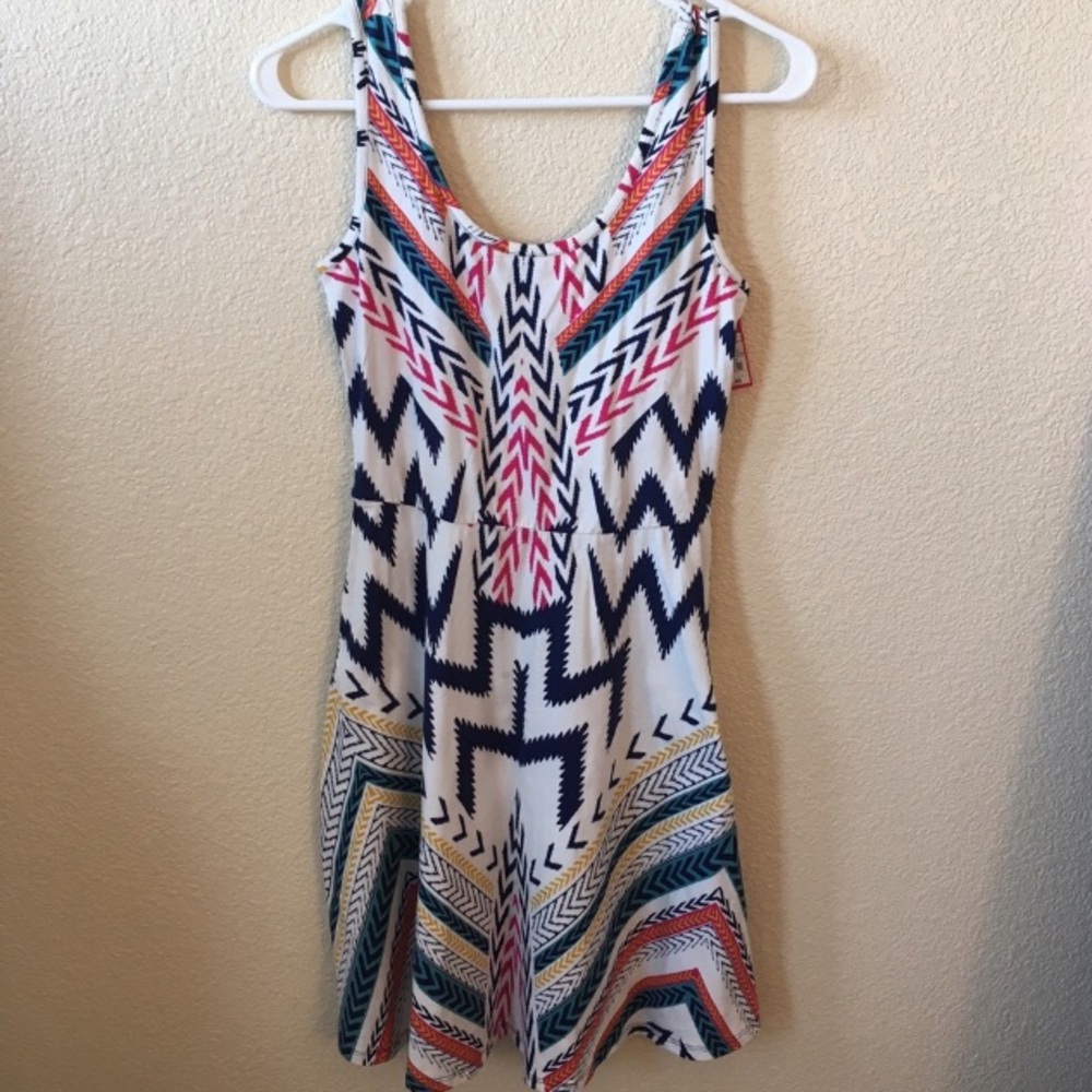 Xhilaration Tribal Print Skater Dress