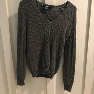 Gray polo Ralph Lauren sweater S
