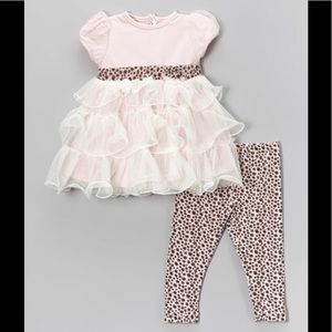 Nannette Baby Ruffled Dress Leggings Set