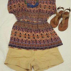 J. Crew gold shorts