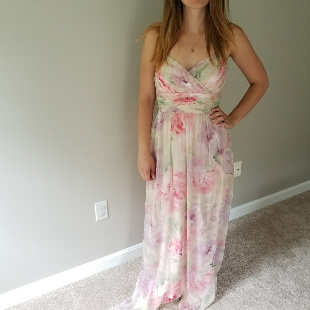 Long Ralph Lauren water color dress
