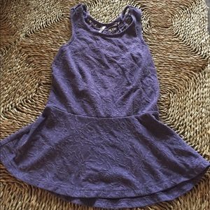 Free people woven back peplum top