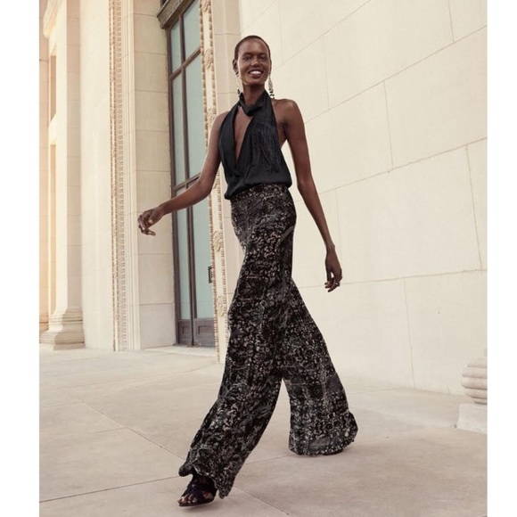 Haute Hippie Pants - Haute Hippie Psycho Burnout velvet Pants