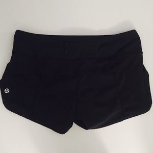 Lululemon Black Run Times Shorts