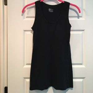 Women's black tank top