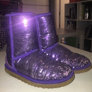 Purple Sparkle Uggs