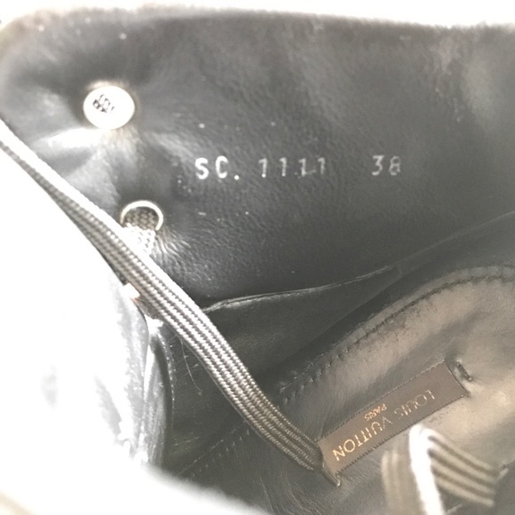 Louis Vuitton black Batignolles wedge high top 38 - Picture 2 of 8