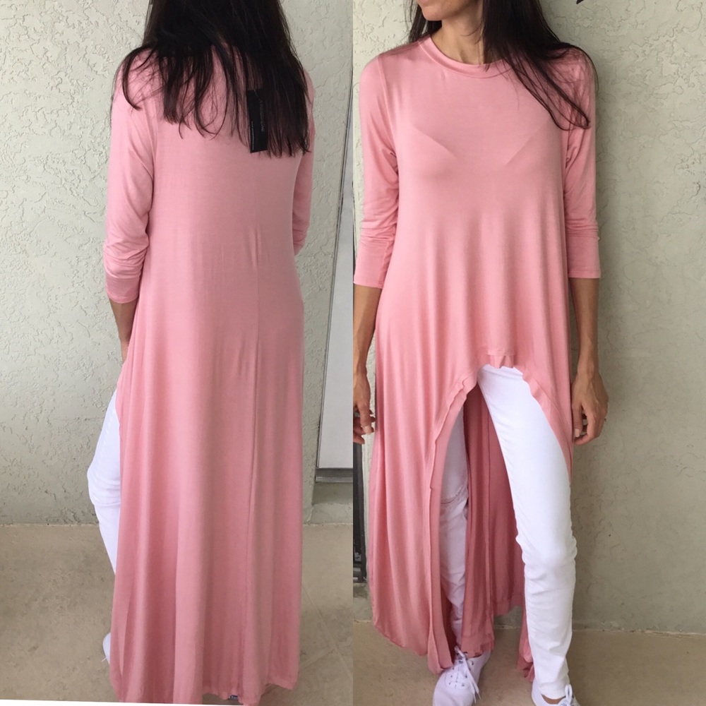 😢 Last 1! Mauve HiLo Tunic Medium Only! - Picture 2 of 2