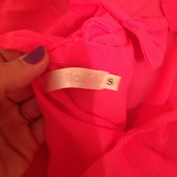 NWOT LF sheer bow back racerback tank top - Picture 4 of 4