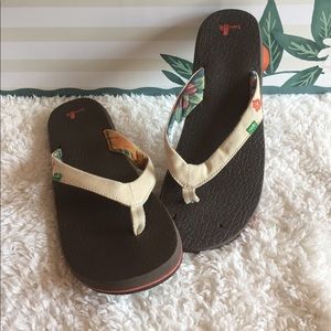Sanuk Yoga Mat Flip Flops size 10