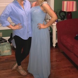 Blue Bridesmaid Dress