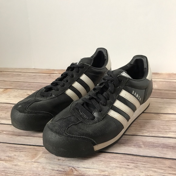 adidas samoa black and white