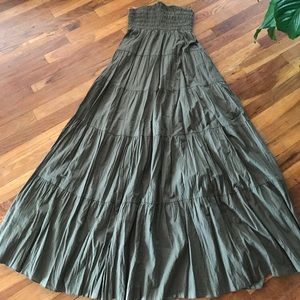 Mudd olive green maxi dress