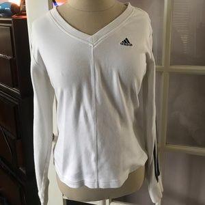 Adidas Long sleeve shirt w/ Stripes in sleeves!
