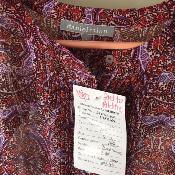 Daniel Rainn Stitch Fix NWT Sample Blouse - Picture 4 of 5