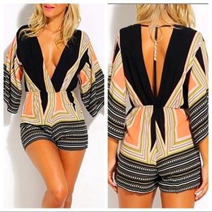 💚Creatively colored Romper