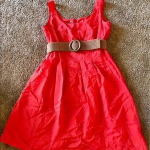 Coral Nine West Fit N' Flare Dress