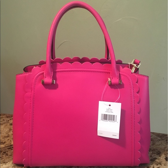 Kate Spade Linzi Leather Tote Satchel Purse Pink - Picture 2 of 8