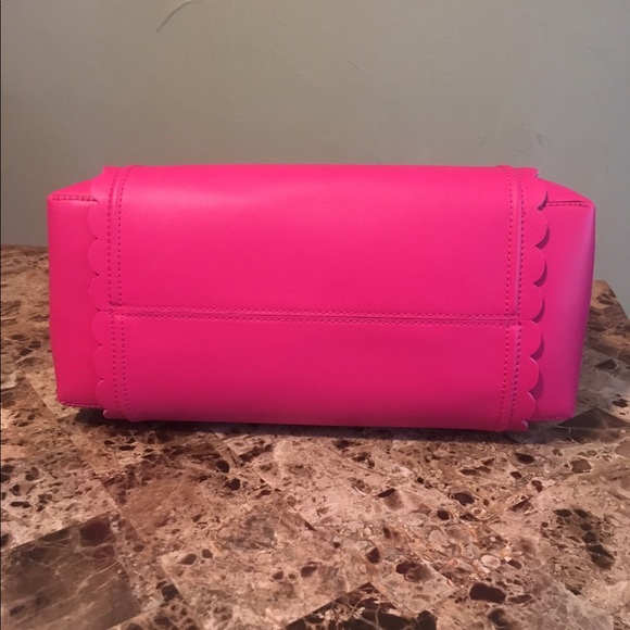 Kate Spade Linzi Leather Tote Satchel Purse Pink - Picture 3 of 8