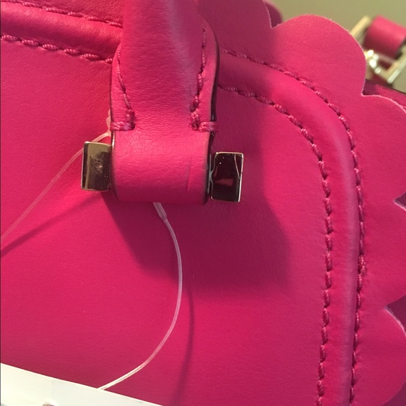 Kate Spade Linzi Leather Tote Satchel Purse Pink - Picture 6 of 8