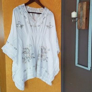 Bohemian embroidered tunic