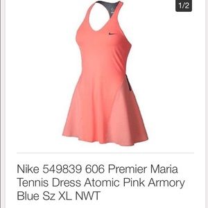Coral Nike tennis dress